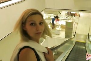 I pop my ramrod in and out of her mouth until she receives a facial