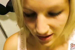 I pop my ramrod in and out of her mouth until she receives a facial