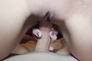 Extremely hawt large boobed brunette hair playgirl is nice at riding fat shlong