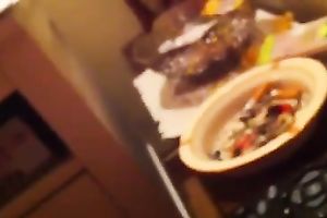 My lalin girl non-professional ally blowing my wang on POV video