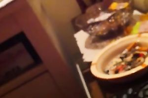 My lalin girl non-professional ally blowing my wang on POV video