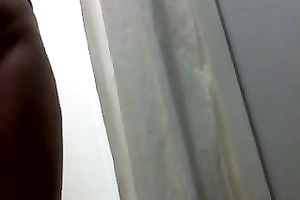 My girlfriend changes her raiment on a hidden camera