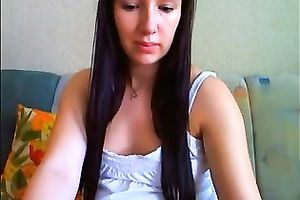 Cute white candy girl on webcam is preggy and slutty