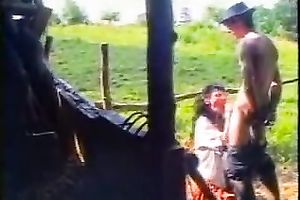 Country chap has a massive rod and it was nifty to engulf it