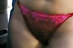 Seductive playgirl with super sexy body strips for me in the car