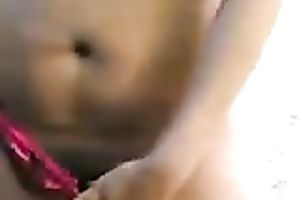 Seductive playgirl with super sexy body strips for me in the car