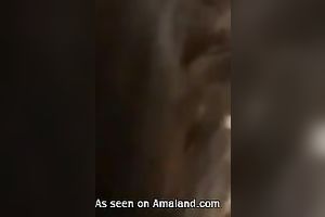 Just an non-professional brunette hair white playgirl getting fucked and jizzed