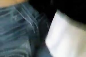 An non-professional hot sweetheart on the street with priceless arse spied on