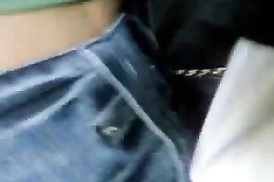 An non-professional hot sweetheart on the street with priceless arse spied on