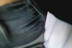 An non-professional hot sweetheart on the street with priceless arse spied on