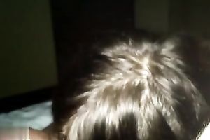 Just my blonde girlfriend invited her ally for oral-service 3some