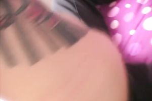 Sweet and breasty golden-haired skank teasing her chap with large milk cans and hawt gazoo