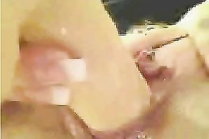 My playful GF likes to fuck her fur pie with her suction cup vibrator