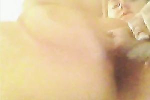 My playful GF likes to fuck her fur pie with her suction cup vibrator