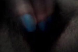 Using fingers kinky nympho was petting her soaked love tunnel in such a delicate way