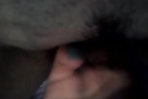 Using fingers kinky nympho was petting her soaked love tunnel in such a delicate way