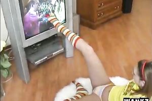 My thin babe doing yoga and tries to make me drill her cum-hole