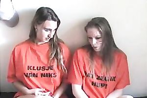 Kinky girlfriend and her smutty most excellent ally loving sex on webcam