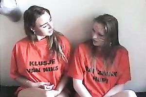 Kinky girlfriend and her smutty most excellent ally loving sex on webcam