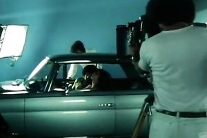 Sex scene with super hawt and perverted sweetheart in the car