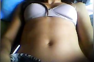 Sexy chick playing with her mambos during the time that webcamming with me