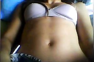 Sexy chick playing with her mambos during the time that webcamming with me