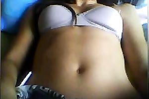 Sexy chick playing with her mambos during the time that webcamming with me