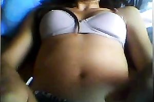 Sexy chick playing with her mambos during the time that webcamming with me