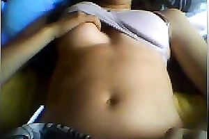 Sexy chick playing with her mambos during the time that webcamming with me