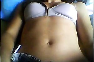 Sexy chick playing with her mambos during the time that webcamming with me