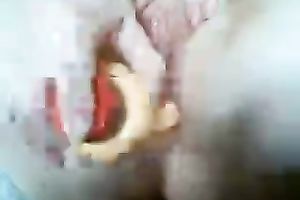 I was grooling whilst shoving my bald love tunnel with big vibrator