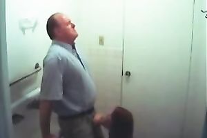 Hidden livecam clip with a slut engulfing my boss's prick in the baths