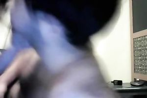 Teen with large scoops and charming face has a foreplay with her BF on cam