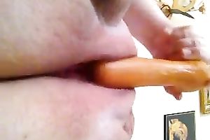 Russian older woman masturbating with large dildo in front of me