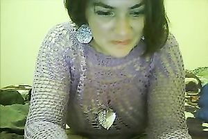 Chubby mother I'd like to fuck showing large meatballs and wet crack on livecam session
