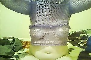 Chubby mother I'd like to fuck showing large meatballs and wet crack on livecam session