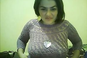 Chubby mother I'd like to fuck showing large meatballs and wet crack on livecam session