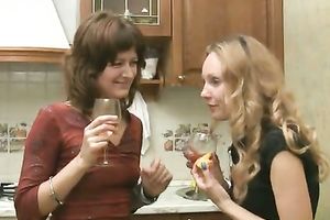 Mature Russian ladies in the kitchen go further than a party