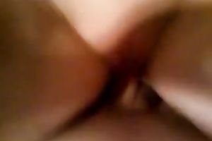 Cum starving slutty wife rides my hard dick on top on closeup episode