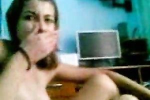 She lastly says yeah to a wang riding and blow job on webcam