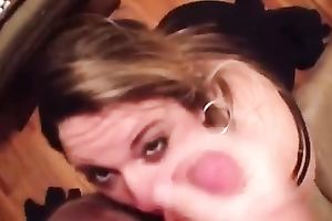 Light haired glamorous GF of mine just enjoys engulfing my inflexible lollicock