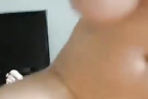 Hot dark brown girlfriend sucks my large large shaft and rides me on top