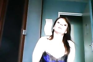 When a lascivious milf dresses up like a floozy on cam