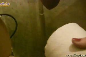 Sweet brunette hair white bitch Lyalya cant control herself in the bedroom