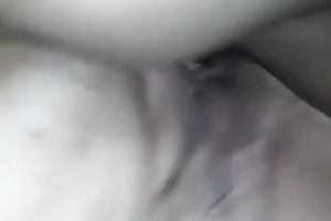 Close look up at my fried's slutty wife getting drilled in her itchy wet crack