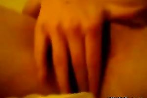 Horny web camera temptress shows off her twat and whoppers