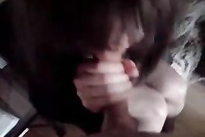 Cock longing secretary gives me incredible blow job after work