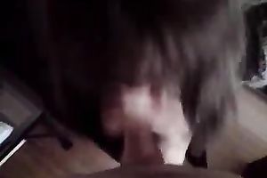 Cock longing secretary gives me incredible blow job after work