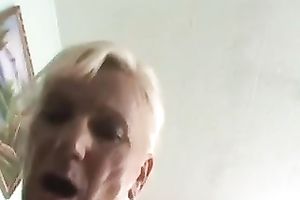 Mature golden-haired doxy can't live without it when I play with her coochie