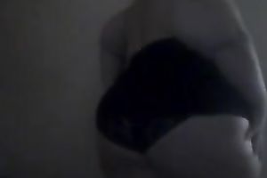 Funny and playful golden-haired big beautiful woman housewife and her boobie flash